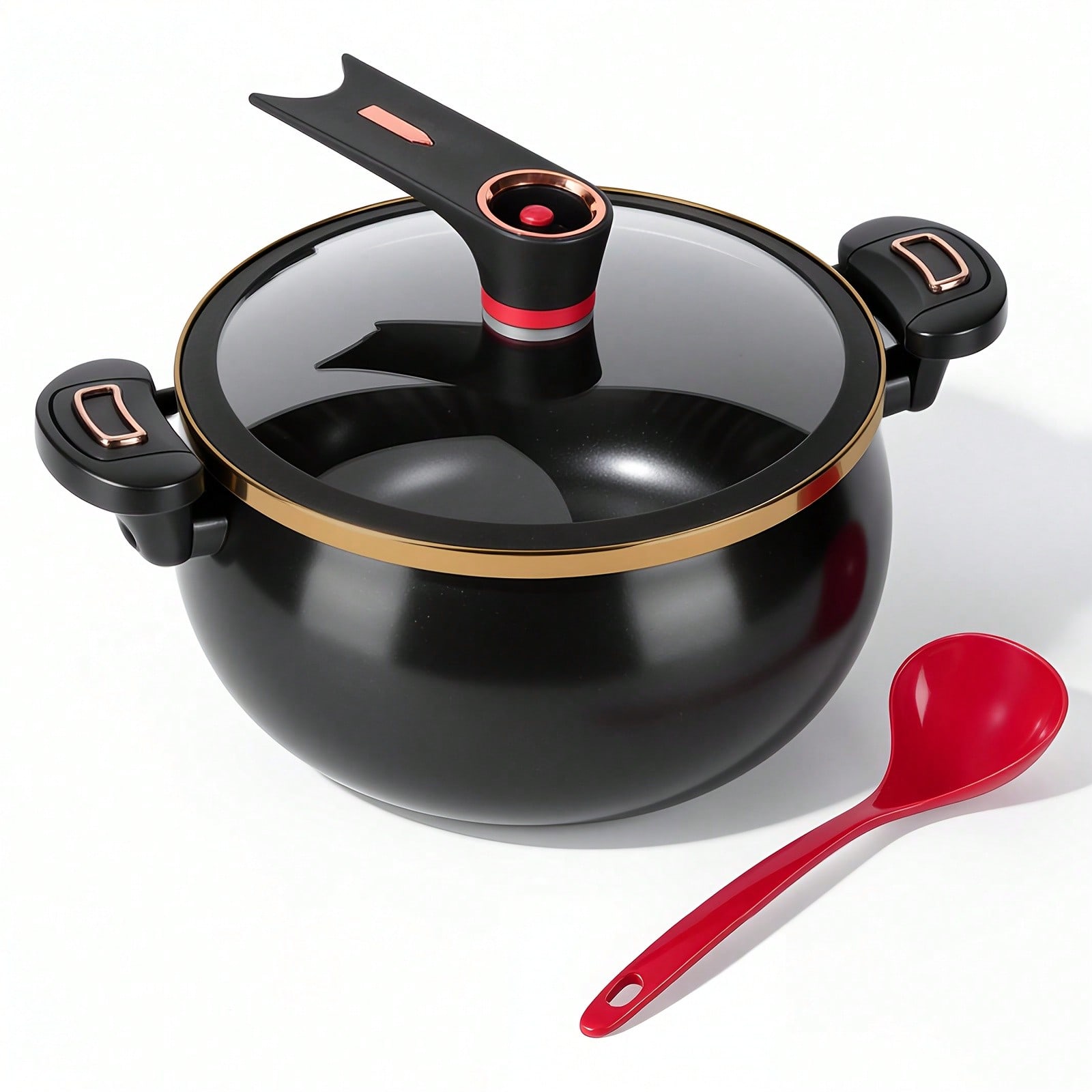 Home Cooking Fast Foods - 1Pc Large 8.45QT Non-Stick Stew Pot,
