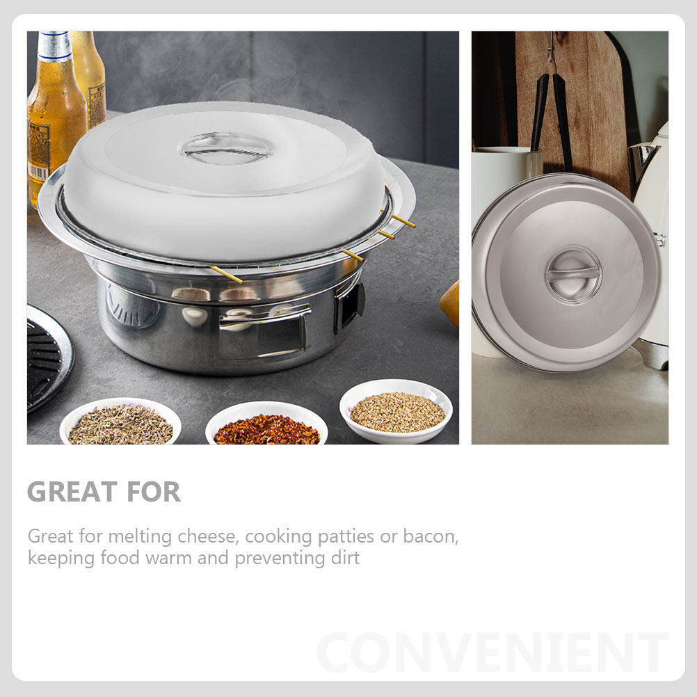 2Pcs Stainless Steel Steak Lid - Home Cooking Steak review and price