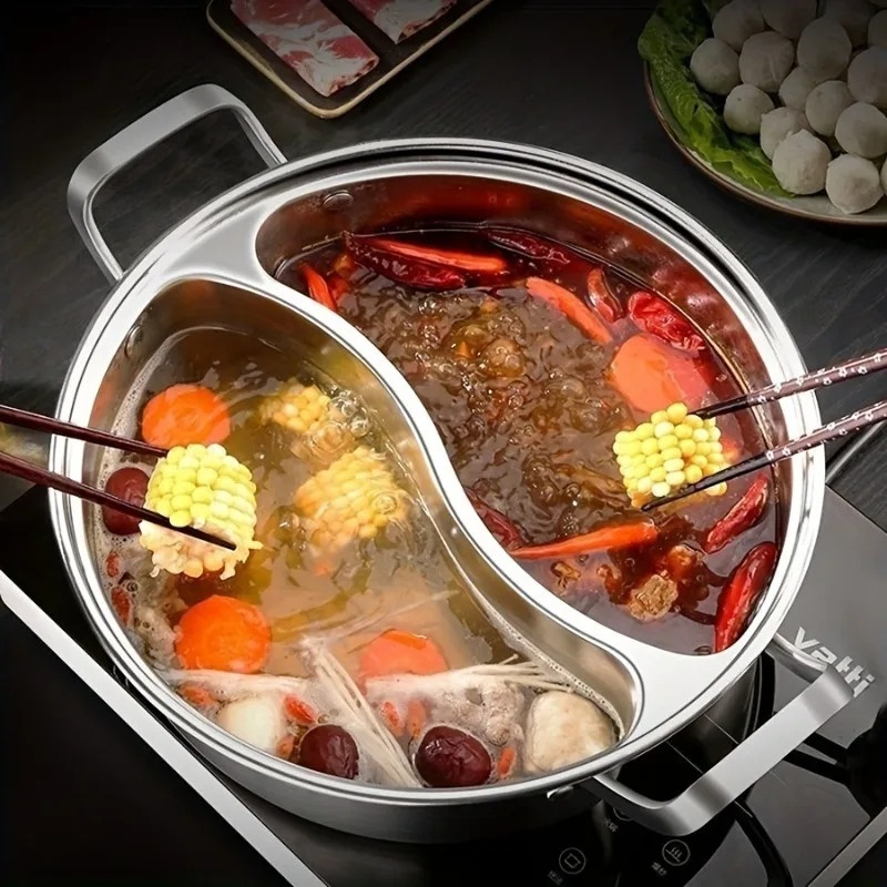 304 Stainless Steel Twin Divid - Home Cooking Chinese review and price