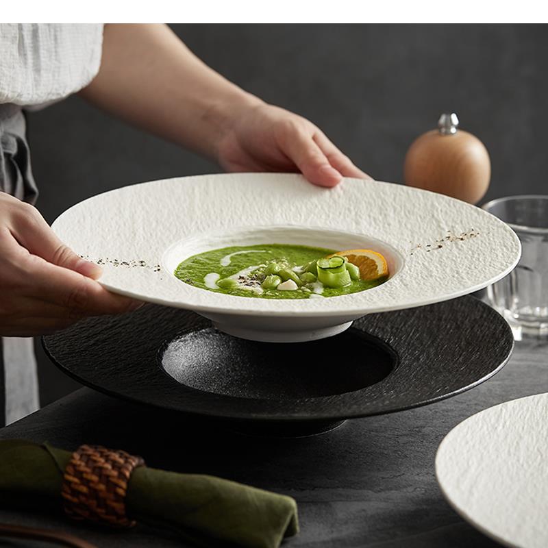 Ceramic Pasta Steak Plate Roun - Home Cooking Steak review and price