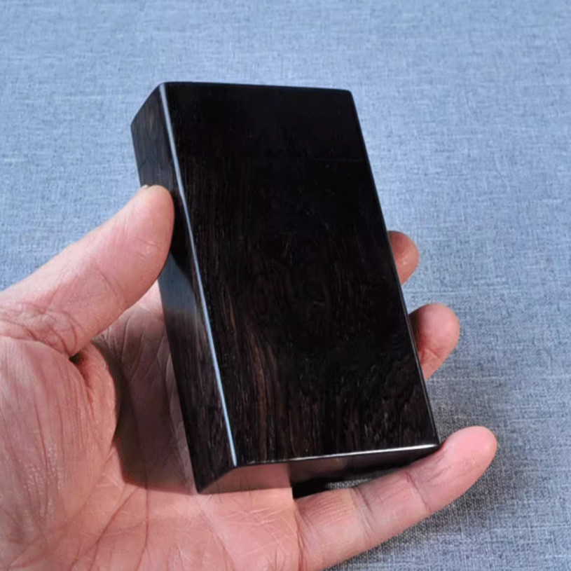 Ebony Flip Cigarette Case Port - Smoker Box Wood Chip review and price