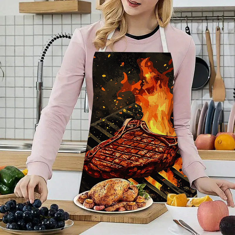 1pc BBQ Steak Apron with Flame - Home Cooking Steak review and price