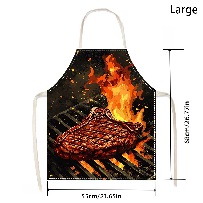 1pc BBQ Steak Apron with Flame - Home Cooking Steak review and price