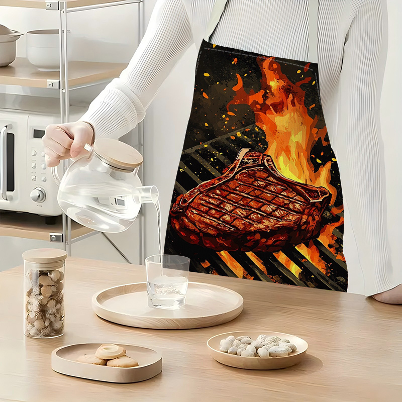 1pc BBQ Steak Apron with Flame - Home Cooking Steak review and price