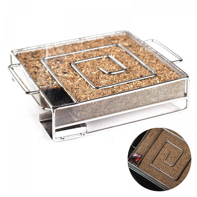 BBQ Cold Smoke Generator Stain - Smoker Box Wood Chip review and price