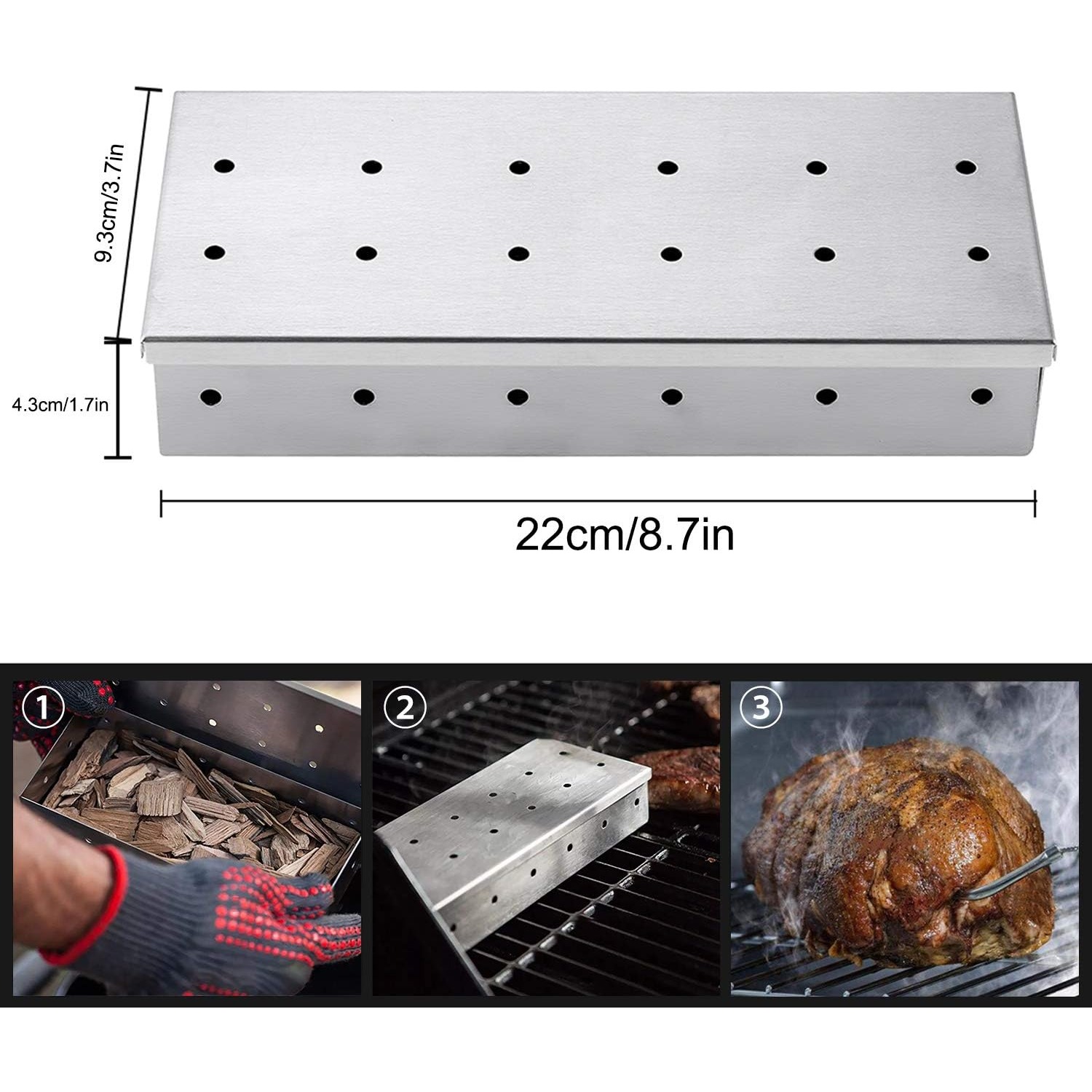 Stainless Steel Wood Chip Smok - Smoker Box Wood Chip review and price
