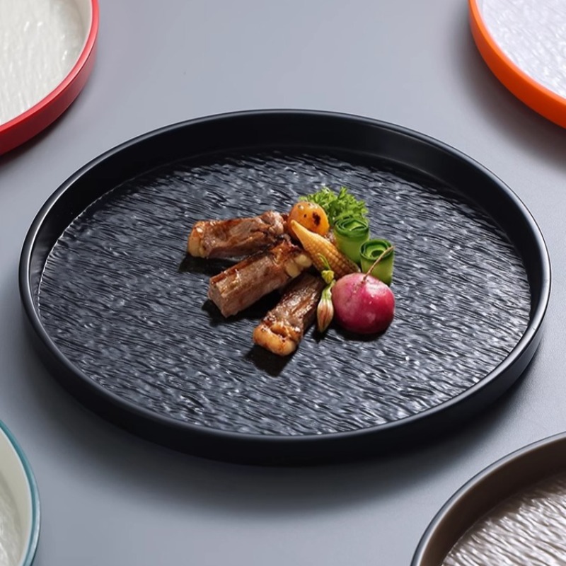 Modern Round Stone Melamine St - Home Cooking Steak review and price